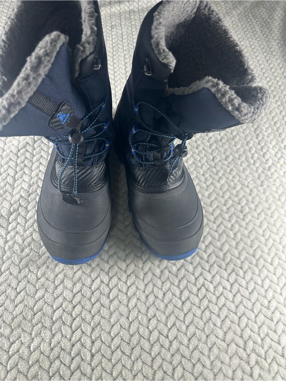Kamik Rapha Waterproof Winter Snow Boots Shoes Youth Blue Insulated Warm Sz 7